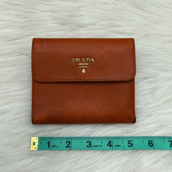 PRADA SAFFIANO LEATHER FLAP WALLET - Picture 14 of 16